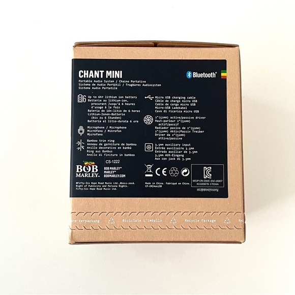 House of Marley Chant Mini Outdoor Portable Bluetooth Speaker - Picture 7 of 9